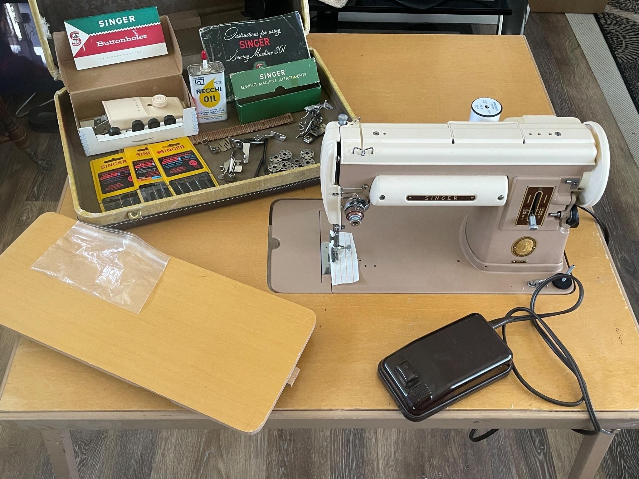 Antique Sewing Machine w/ Table