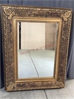 Large Gilt Beveled Glass Mirror