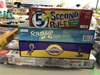 4  Board Games - Second Rule, Scrabble,