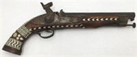 Antique Persian Bone Inlaid Flint-Type Gun.