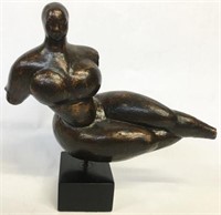 Archipenko-Style Nude Lady Sculpture.