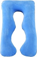 Maternity Pillow - U-Shaped  Blue
