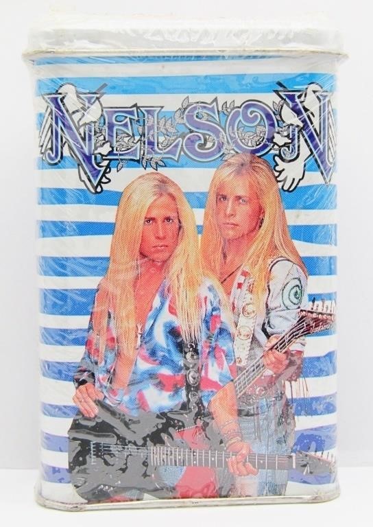 Vintage NELSON 1991 Collector Tin Bubble Gum