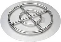 Stanbroil Stainless Steel 24" Round Flat Fire Pit