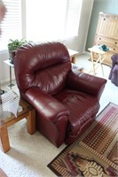 Leather recliner