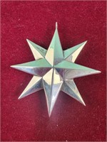 Sterling silver moravian star pendant