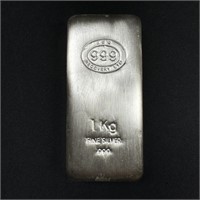 1 KILO Fine Silver JBR Bar