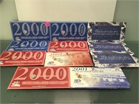 1997, 2000 and 2001 Mint Sets