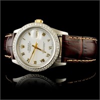 1.35ct Diamond Rolex DateJust YG/SS Watch 36MM