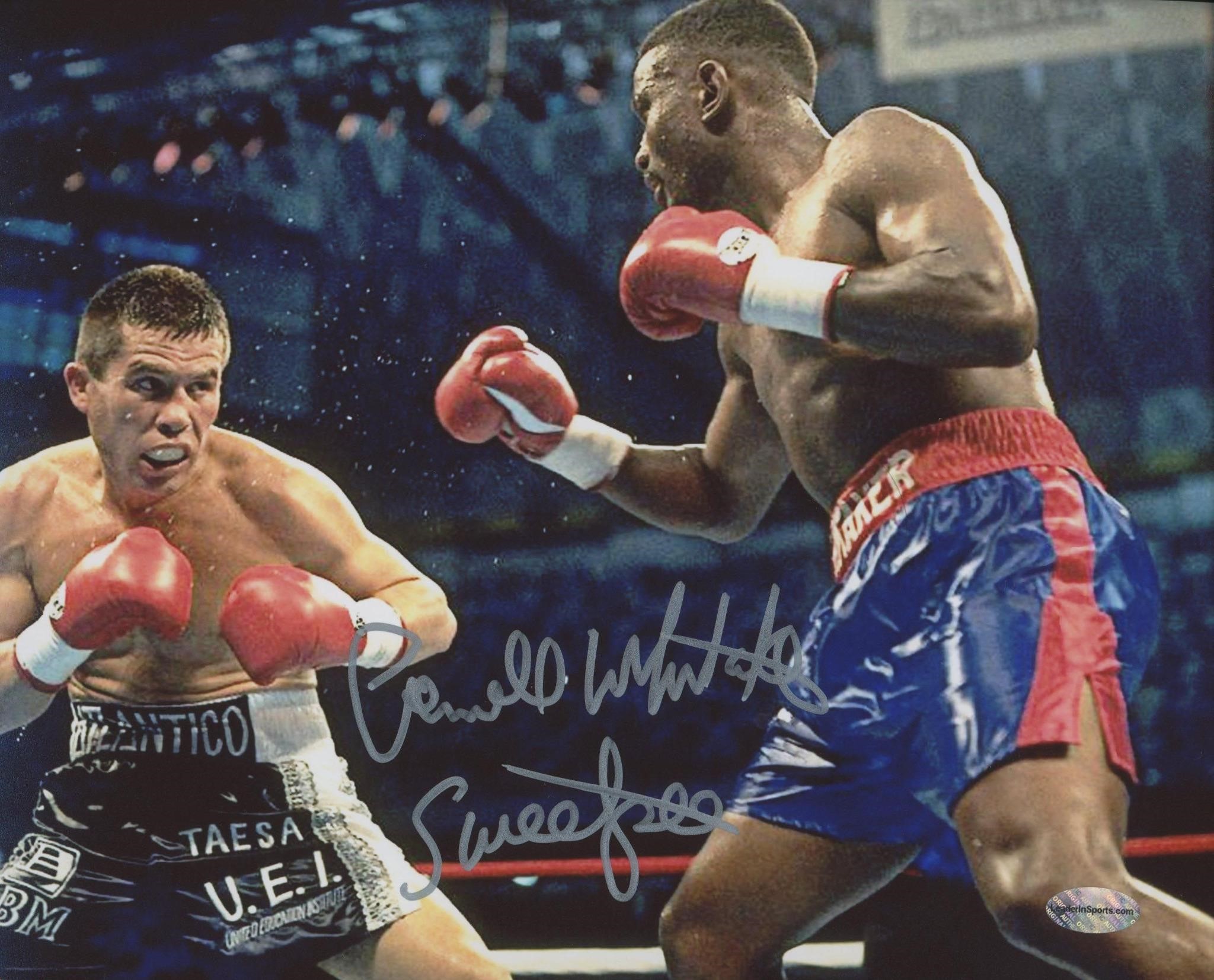 Pernell Whitaker Sr. signed photo