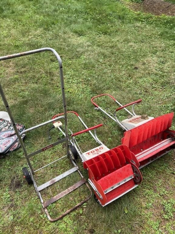 Vintage toro electric snow blower lot