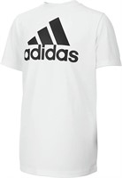 Adidas Boys Short Sleeve Logo T-Shirt, Medium