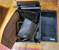 LOT OF LACQUERED TRAYS