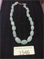 Heavy green rock style necklace