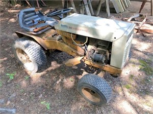 Montgomery Ward 16 HP lawn tractor (turns over)