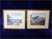 Nicely Framed Matted L.E. Larry Dyke Texas Prints