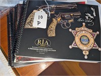 6 Pc. Full Color RIA Premier Auction Catalogs