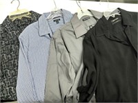 4 mens shirts Size Medium Murano silk