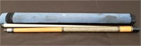 Harvard 2 pc Pool Cue With Case