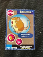 Vintage 1998  Pokemon Card  POKETRIVIA  PROMO