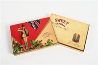 SWEET CAPORAL CIGARETTES TIN WITH CARDBOARD SLEEVE