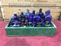 Collection of 39 Small Medicine Bottles