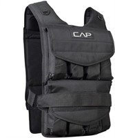CAP Barbell Adjustable Weighted Vest Black 40lbs