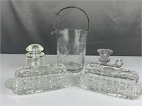 Glassware butter dishes more