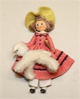 BAPS Germany Felt Doll Mary Had a Little Lamb