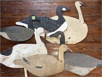 Six Goose Decoys