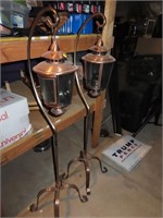 Lot of (2) Oil Outdoor Lanterns