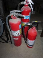 Lot of (4) Fire Extinguishers