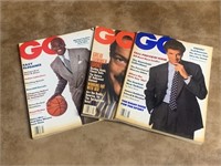 Three 1980's Issues of GQ Featuring Ted Danson,