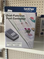 Dual fiction foot controller for brothers