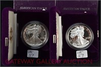 (2) American Silver Eagle: