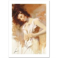 Pino (1939-2010), "White Camisole" Hand Signed Lim