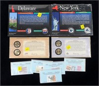 Lot, misc. coins and stamps