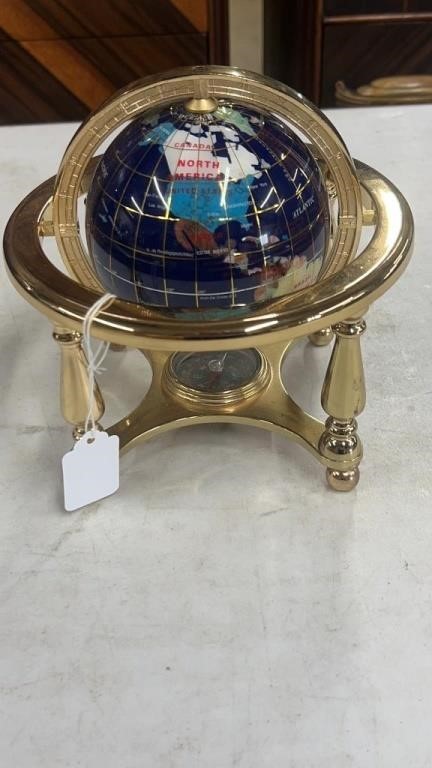 Desk Top Brass Globe