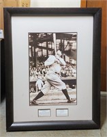 42IN TOP TO BOTTOM FRAMED BABE RUTH PHOTO - NEEDS