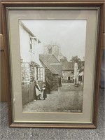 Framed antique photo. Frame size is 11 1/2" x 15"