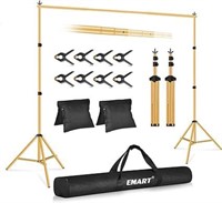 EMART 7x10ft Gold Backdrop Stand Kit