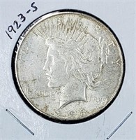 1923-S Silver Peace Dollar