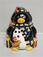 Christmas Penguin Cookie Jar