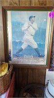 VINTAGE BABE RUTH PICTURE (18" X 22")