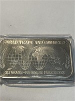 1 oz Silver World Trade  and Commerce 1973 Unit