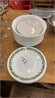 Set of Corelle plates and dishes