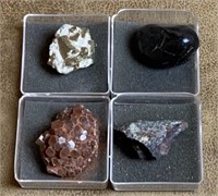 Set of Four Mineral Rocks