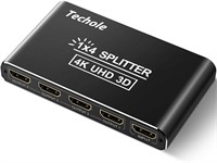 Techole HDMI Splitter 1 Input 4 Outputs Aluminum 4