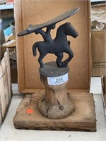 Cast Iron Horse Figure Foot Rest