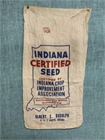 Vintage Seed & Feed Cloth Sacks Bags Indiana